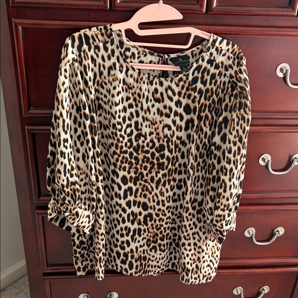 Worthington Animal Print Blouse